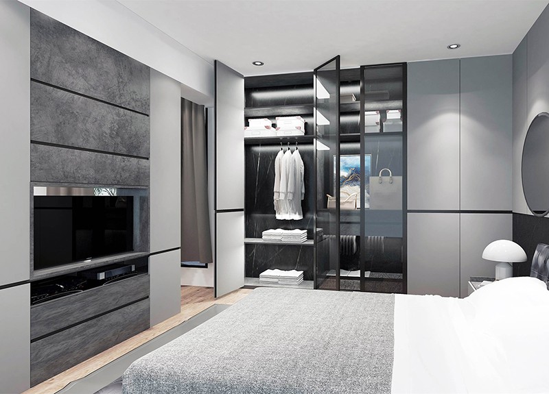 master bedroom melamine lacquered UV drawers modern european master bedroom melamine lacquered UV drawers modern european