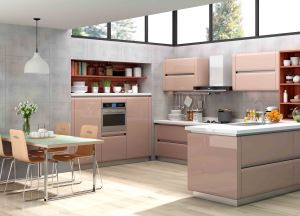 خزانة مطبخ عالية اللمعان