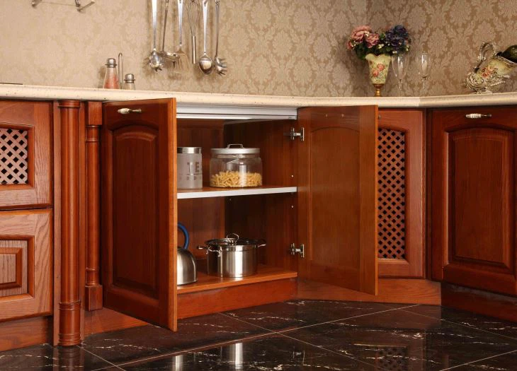 lxury and romantic design solid wood base cabinet