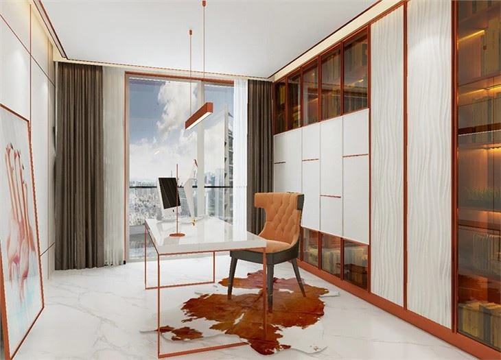 study room vogue and warm melamine full house cabinet design